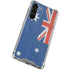 Australia Flag Distressed Galaxy S24 FE Clear Case